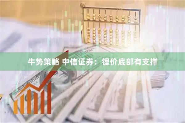 牛势策略 中信证券：锂价底部有支撑