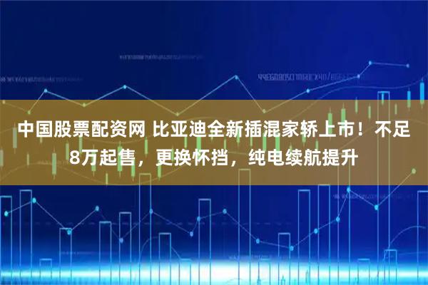 中国股票配资网 比亚迪全新插混家轿上市！不足8万起售，更换怀挡，纯电续航提升